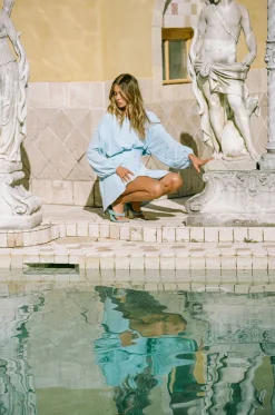 Dresses|SABO Aioki Corset Dress-Azure