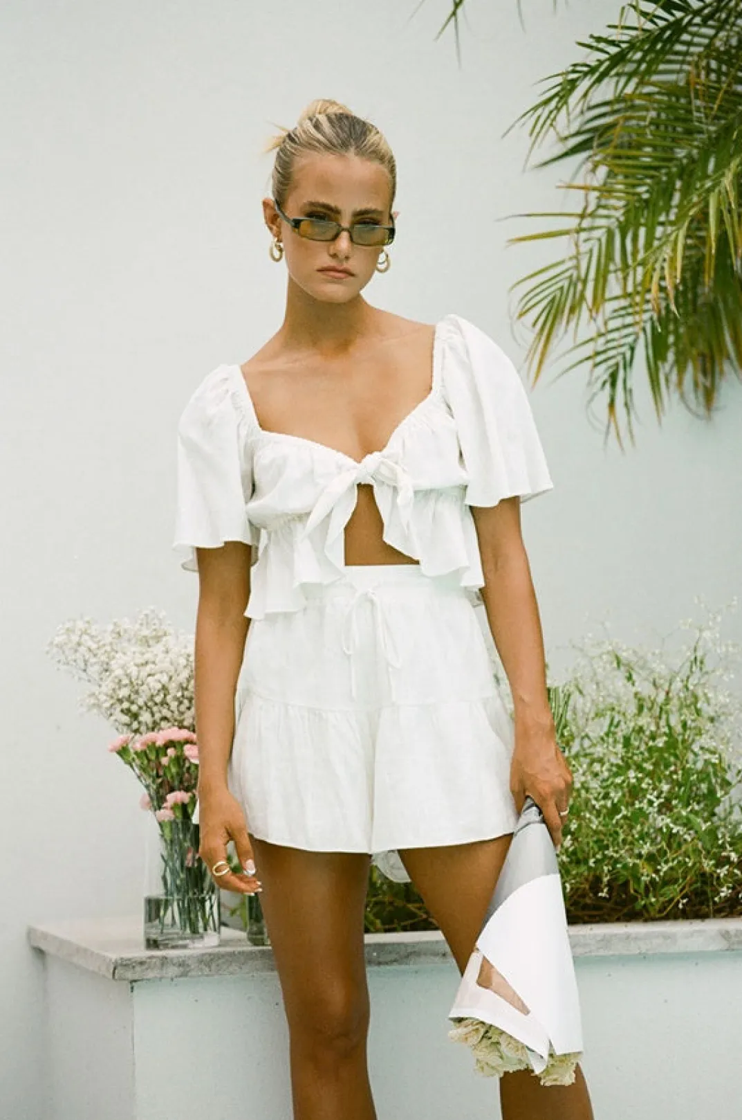 Sets|SABO Allura Shorts-White