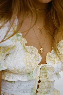 Tops|SABO Amarelo Shirred Top