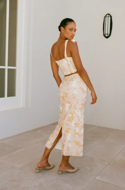 Sets|SABO Aneke Corset Top-Smudge Ditsy