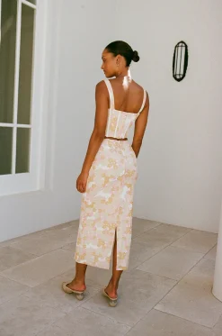 Sets|SABO Aneke Corset Top-Smudge Ditsy