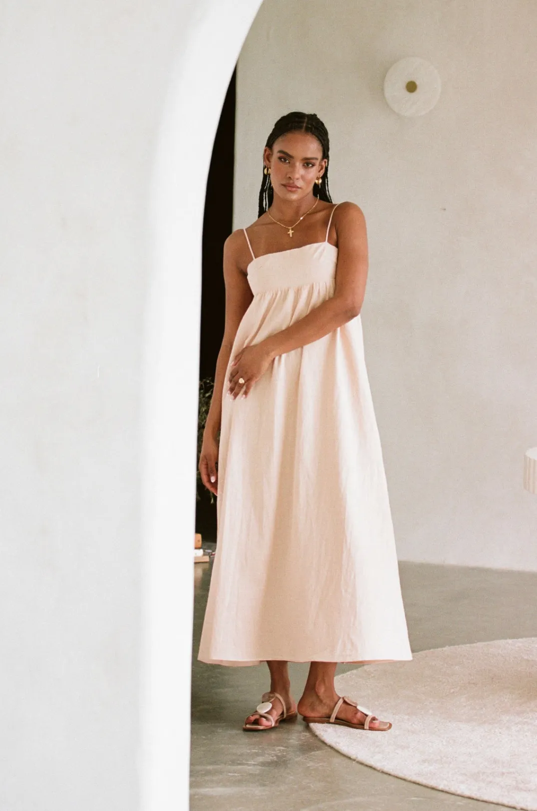 Dresses|SABO Azaria Dress-Tan
