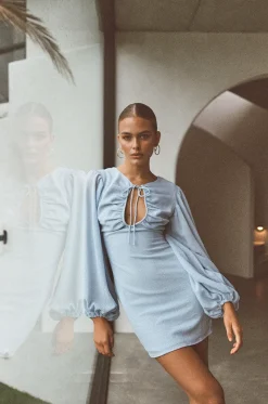 Dresses|SABO Azure Keyhole Dress