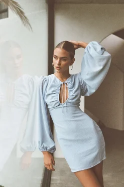 Dresses|SABO Azure Keyhole Dress