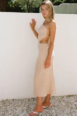 Dresses|SABO Backless Amada Dress-Tan