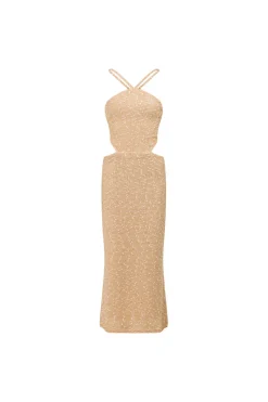 Dresses|SABO Backless Amada Dress-Tan