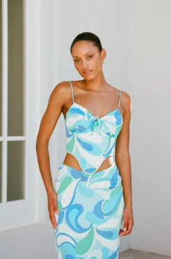 Sets|SABO Celyna Corset Top-Swirl