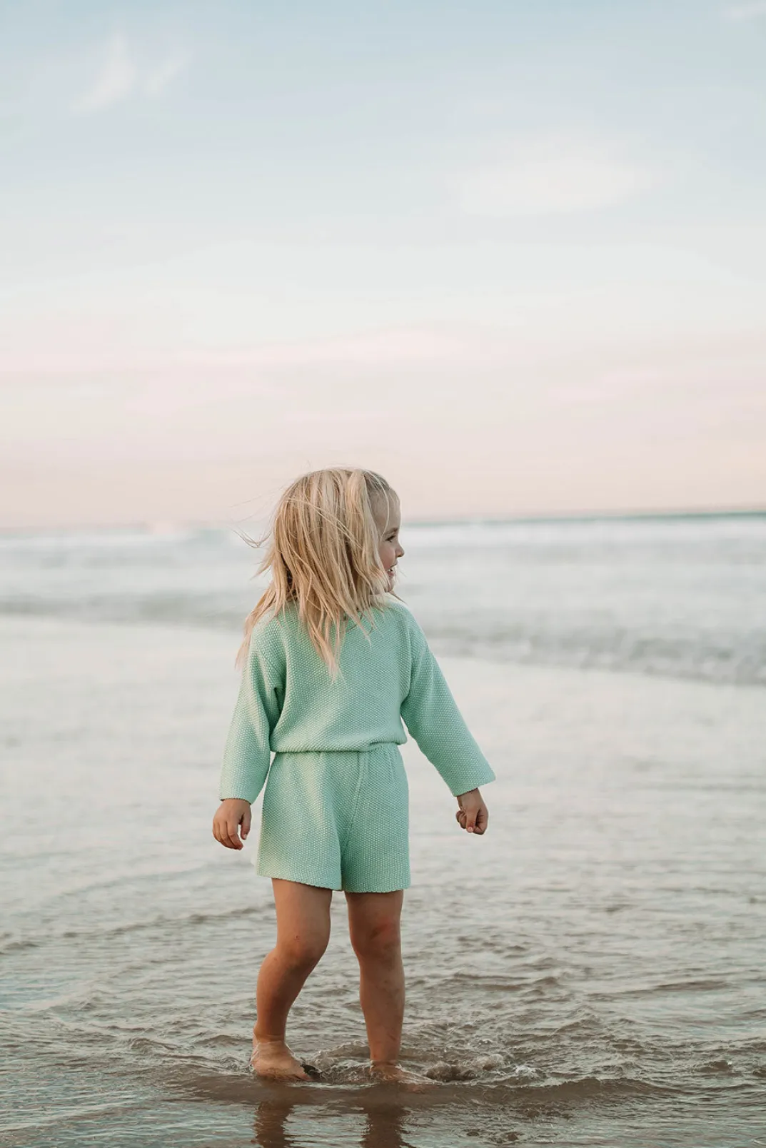 Mini|SABO Charli Mini Knit Playsuit-Mint