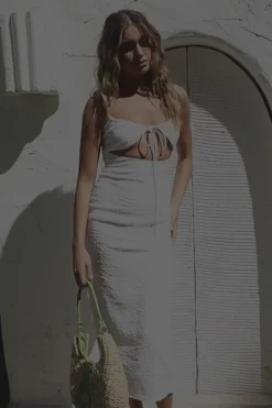 Dresses|SABO Charlina Midi Dress-White