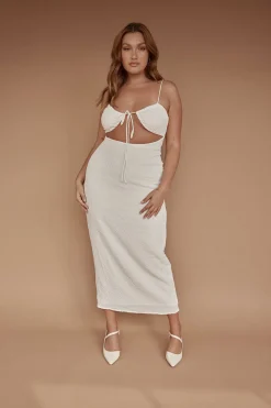 Dresses|SABO Charlina Midi Dress-White