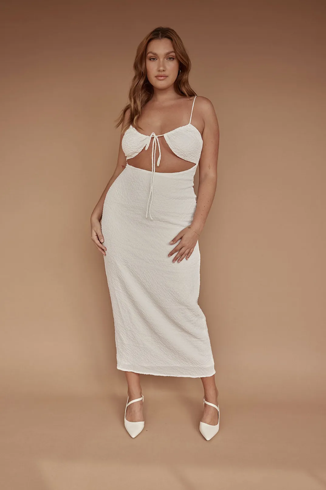 Dresses|SABO Charlina Midi Dress-White