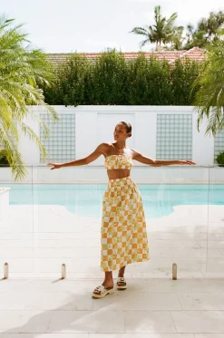 Sets|SABO Cooper Midi Skirt- Checkerboard