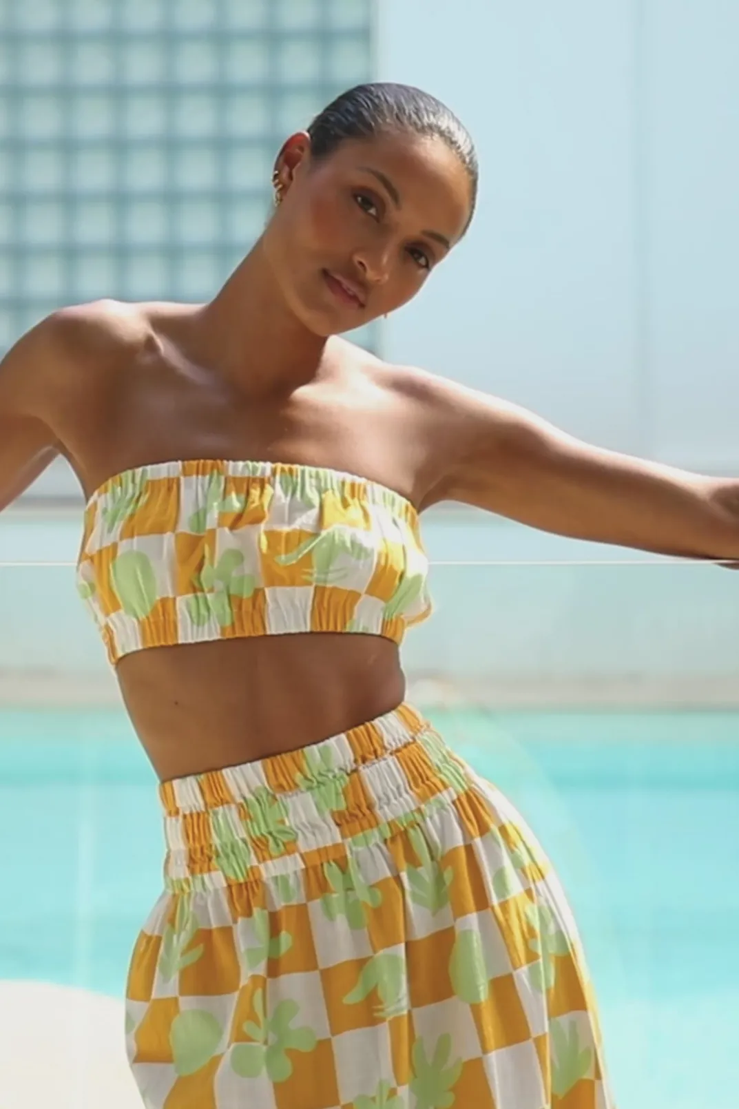 Sets|SABO Cooper Midi Skirt- Checkerboard