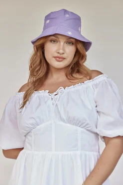Hats|SABO Daisy Hat-Lilac