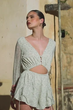 Playsuits|SABO Dharma Playsuit-Hibiscus