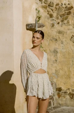 Playsuits|SABO Dharma Playsuit-Hibiscus