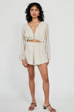 Playsuits|SABO Dharma Playsuit-Hibiscus