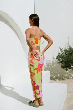 Sets|SABO Drea Top-Lime Floral