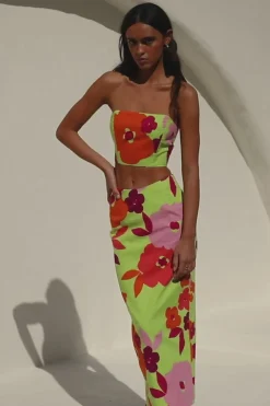 Sets|SABO Drea Top-Lime Floral