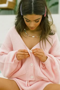 Sets|SABO Ellis Cardi-Pink