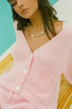 Sets|SABO Ellis Cardi-Pink