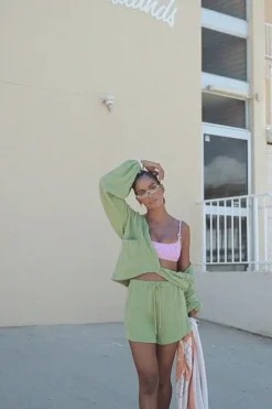 Sets|SABO Ellis Shorts-Green Cable