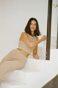 Sets|SABO Heather Skirt-Dark Tan