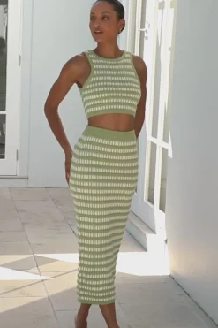 Sets|SABO Heather Skirt-Stripe