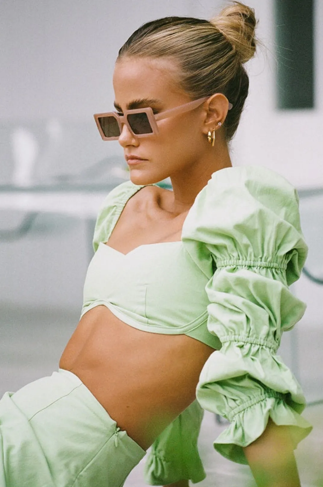 Sets|SABO Jade Top-Green