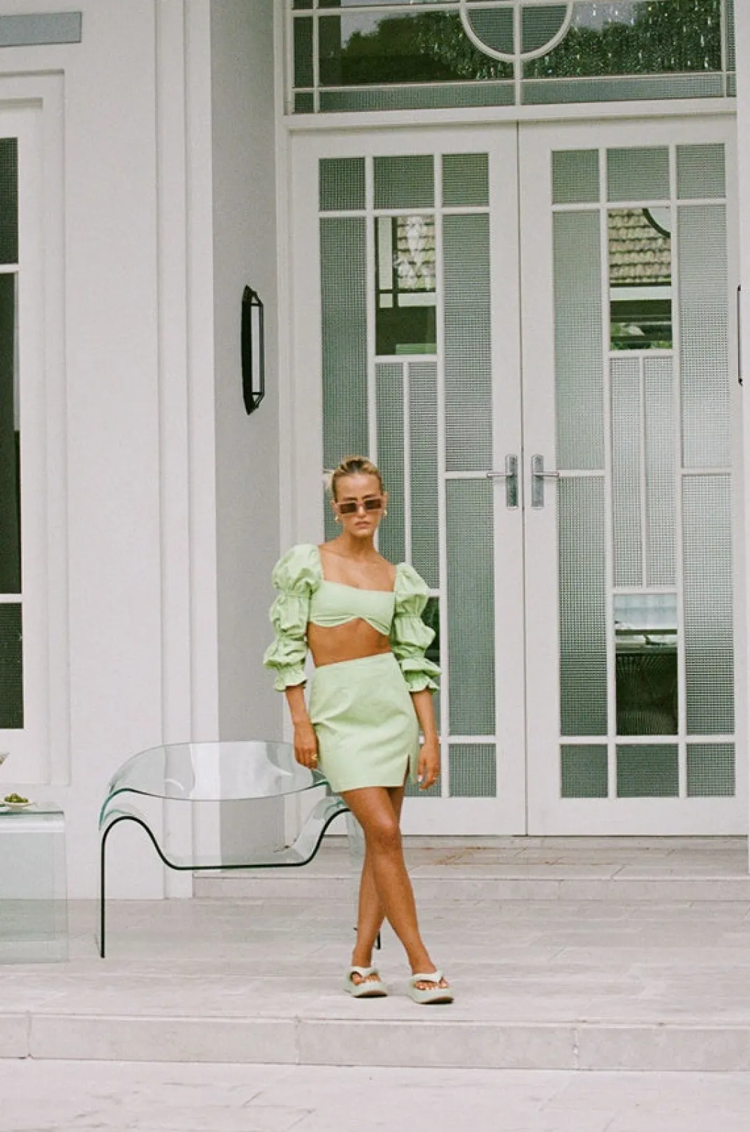 Sets|SABO Jade Top-Green