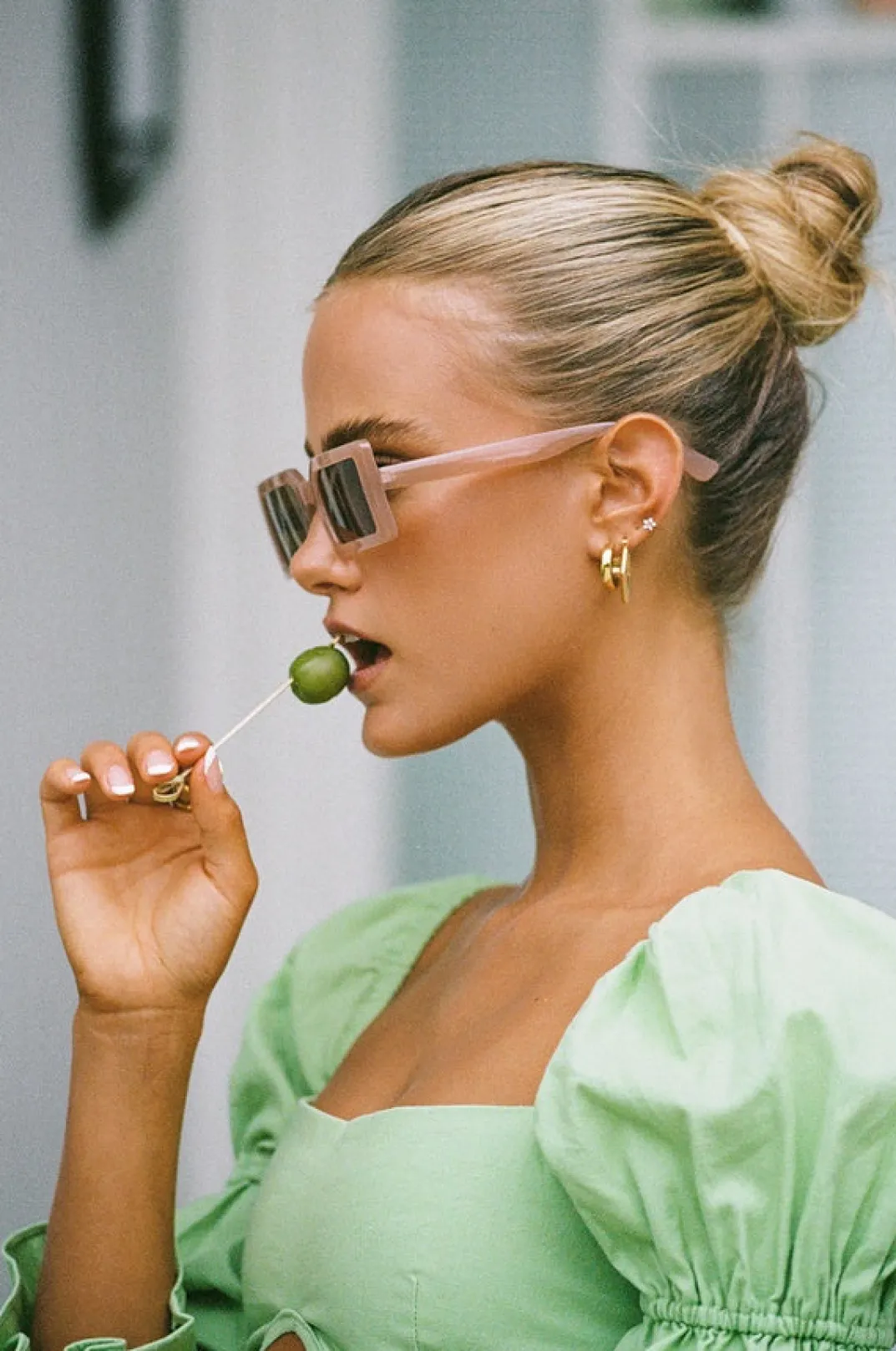 Sets|SABO Jade Top-Green