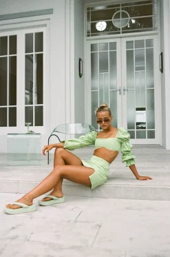 Sets|SABO Jade Top-Green