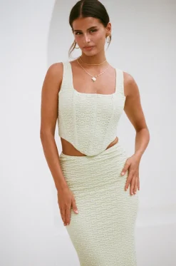 Sets|SABO Jhoselle Midi Skirt-Green