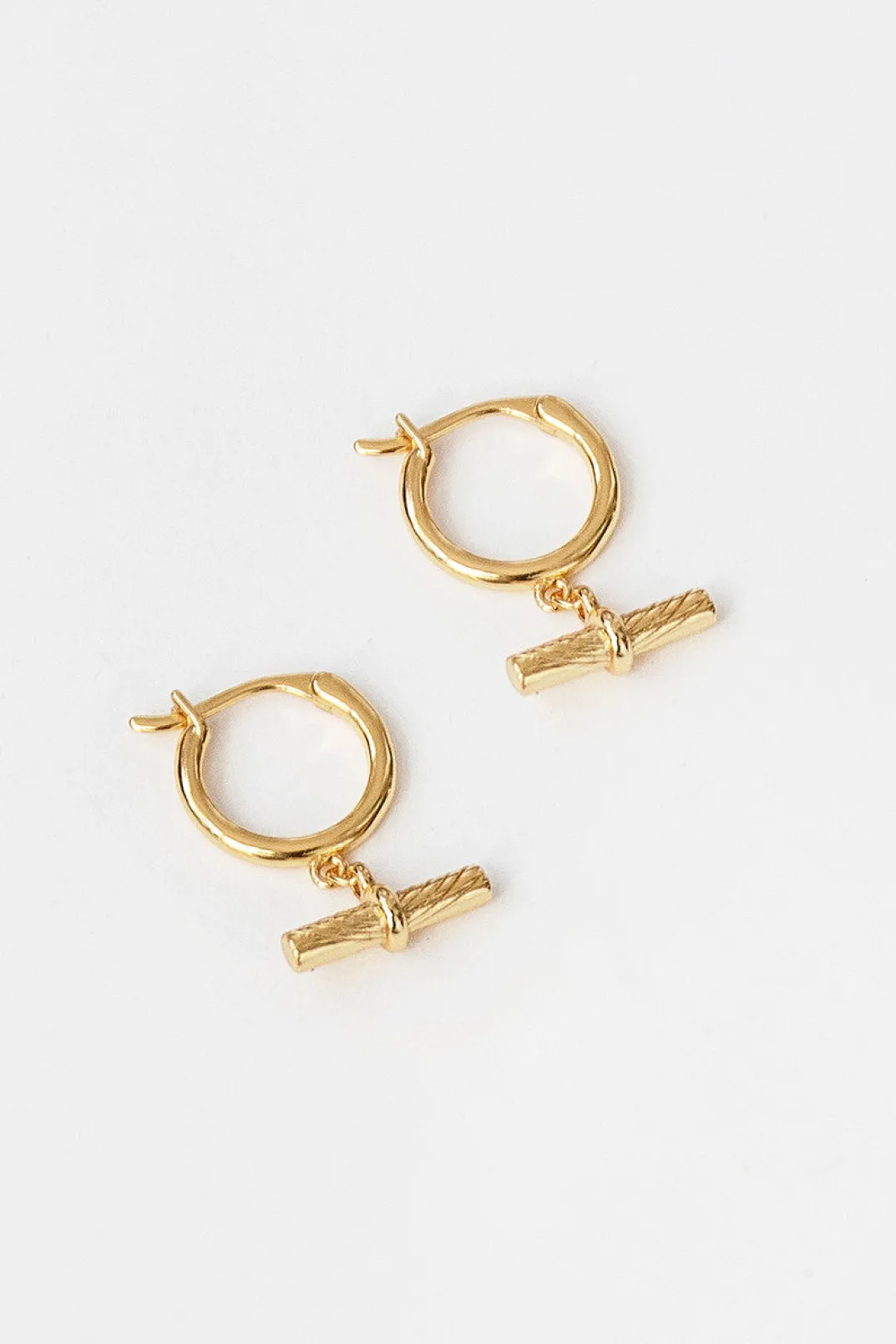 Earrings|SABO 18K Harlie T Bar Huggies