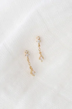 Earrings|SABO 18K Layton Drop Chain Earrings