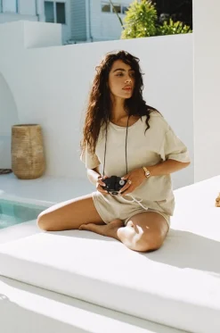 Sets|SABO Kairo Towelling Top-Tan