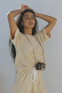 Sets|SABO Kairo Towelling Top-Tan