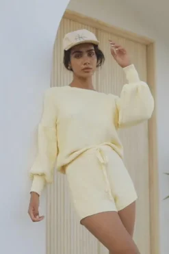 Sets|SABO Lemondrop Knit Shorts