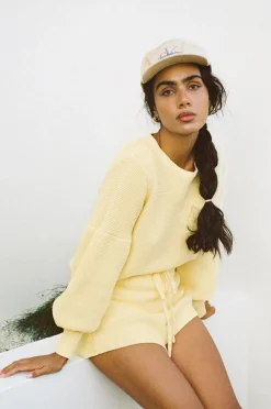 Sets|SABO Lemondrop Knit Shorts