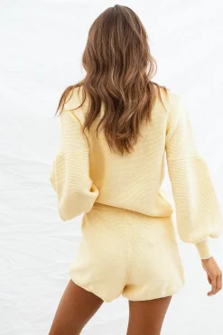 Sets|SABO Lemondrop Knit Shorts