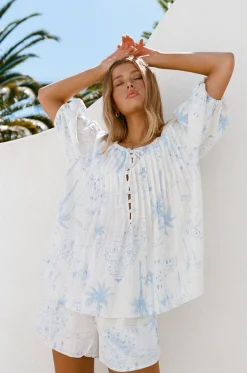 Sets|SABO Leta Shorts-Santorini