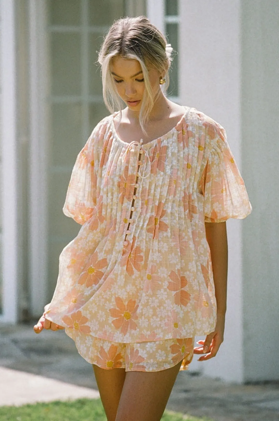 Sets|SABO Leta Top-Autumn Floral