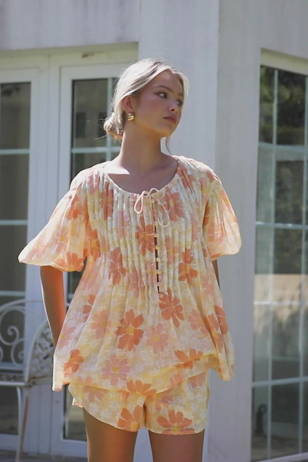 Sets|SABO Leta Top-Autumn Floral