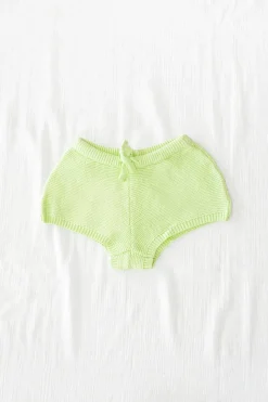 Mini|SABO Lime Mini Knit Shorts