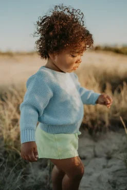 Mini|SABO Lime Mini Knit Shorts