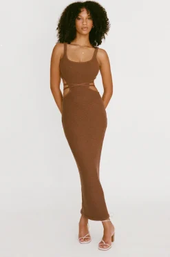 Dresses|SABO London Knit Dress-Chocolate