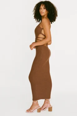 Dresses|SABO London Knit Dress-Chocolate