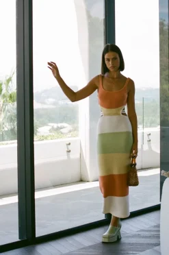 Back In|SABO London Knit Dress-Earth