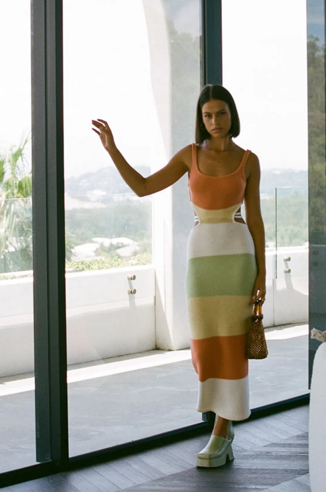 Back In|SABO London Knit Dress-Earth