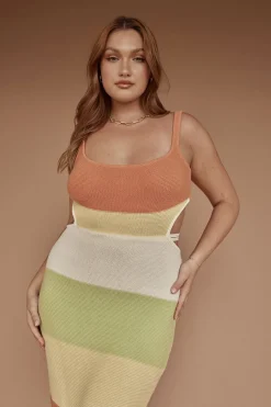 Back In|SABO London Knit Dress-Earth